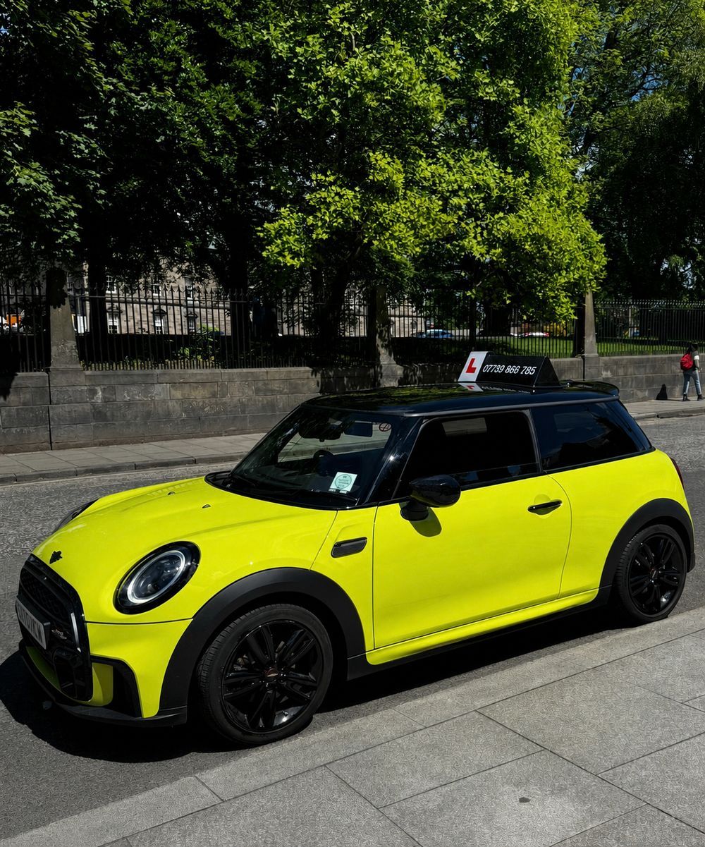 The Driver Academy driving instructor car on an Edinburgh street